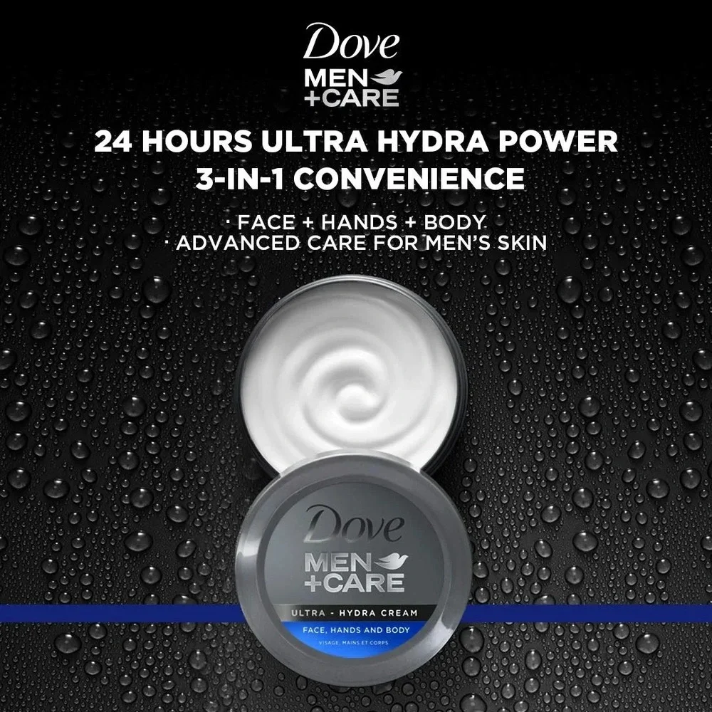 Dove Men + Care Ultra Hydra Cream for Face, Hands, and Body 5.07 oz